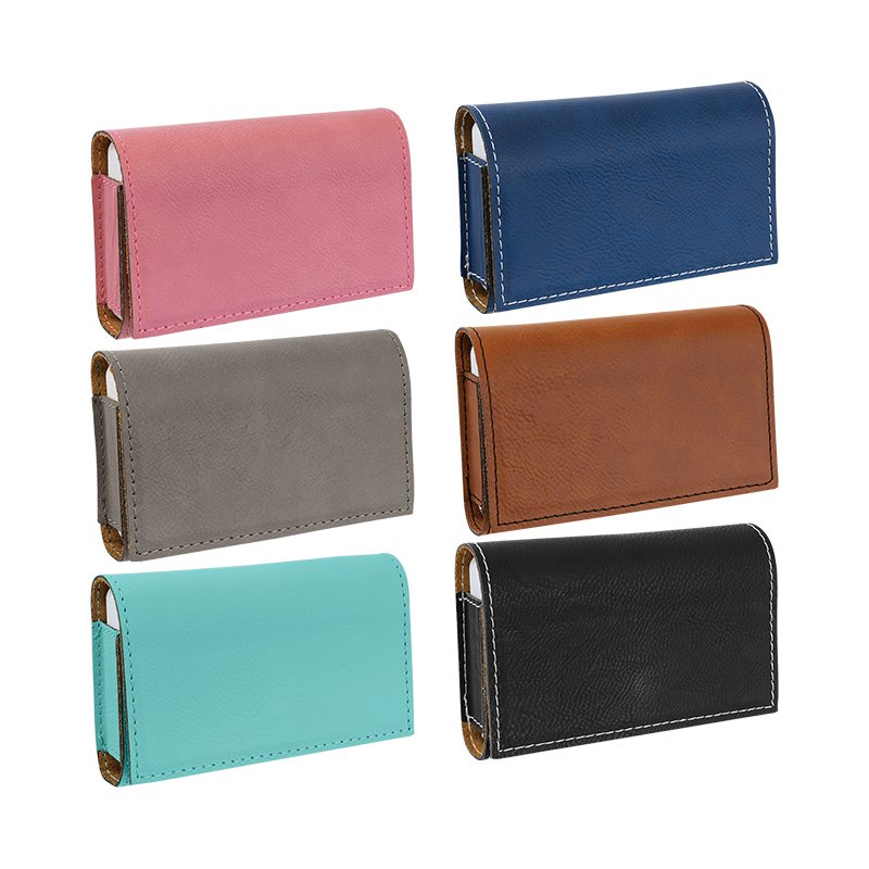 4 3/4' x 3 1/8' Laserable Leatherette Pill Box