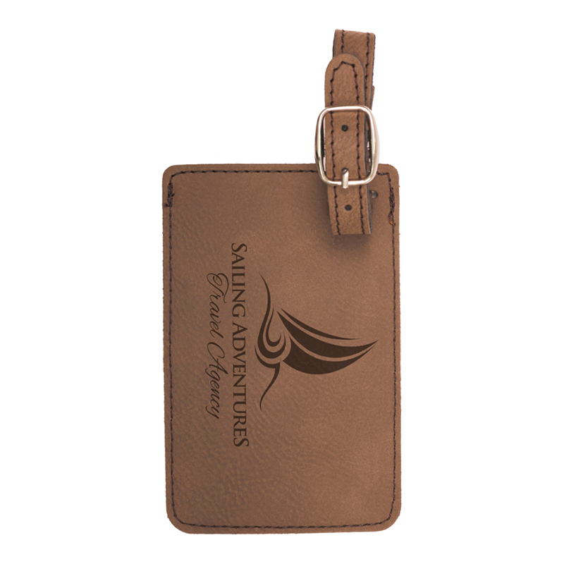 Laserable Leatherette Luggage Tag