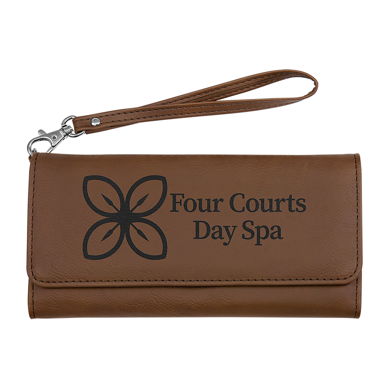Laserable Leatherette Wallet na may Strap Laserable Leatherette Wallet na may Strap