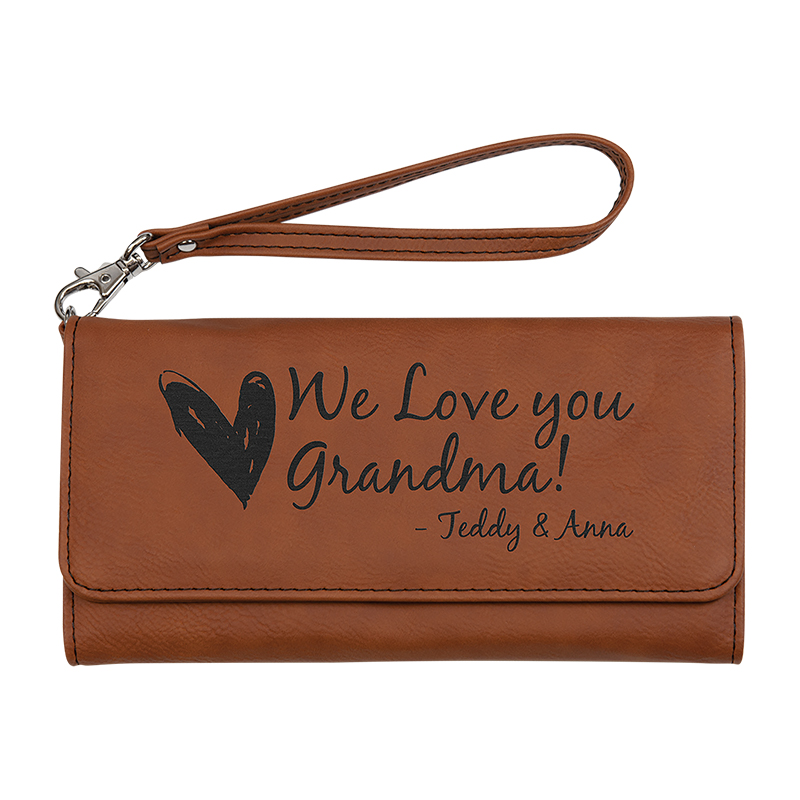Laserable Leatherette Wallet na may Strap Laserable Leatherette Wallet na may Strap