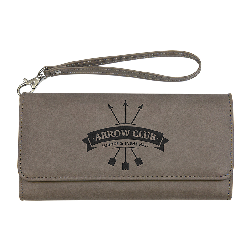 Laserable Leatherette Wallet na may Strap Laserable Leatherette Wallet na may Strap