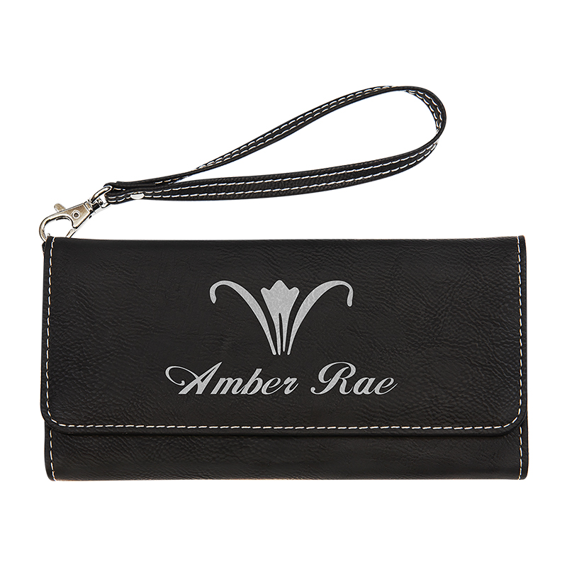 Laserable Leatherette Wallet na may Strap Laserable Leatherette Wallet na may Strap