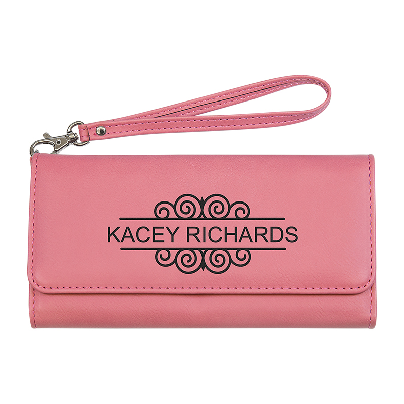 Laserable Leatherette Wallet na may Strap Laserable Leatherette Wallet na may Strap