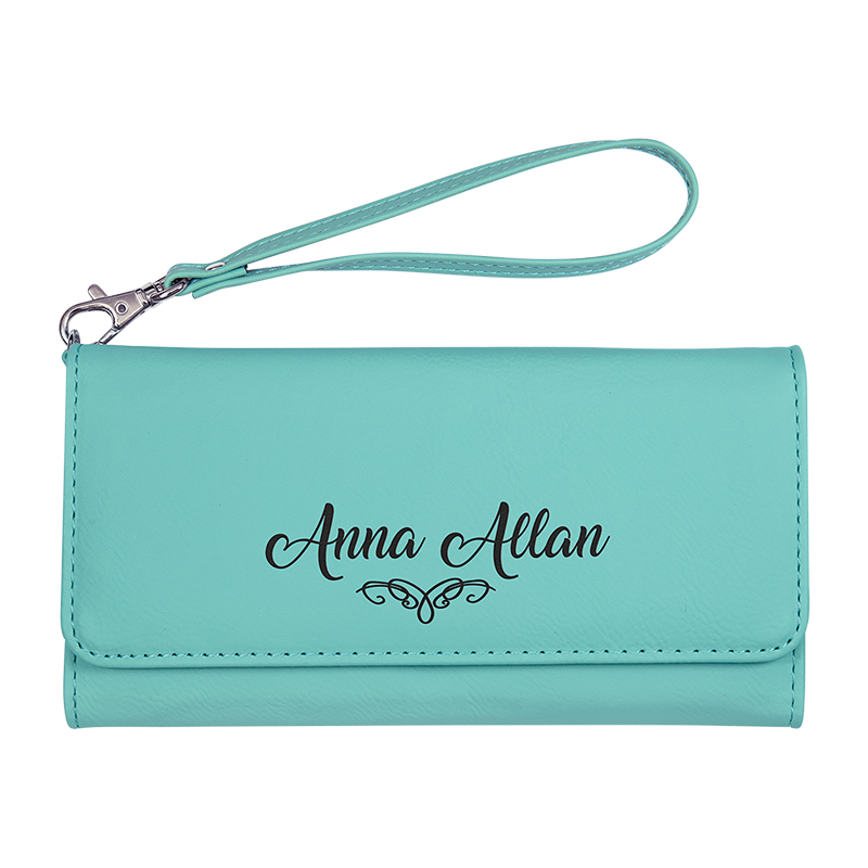 Laserable Leatherette Wallet na may Strap Laserable Leatherette Wallet na may Strap