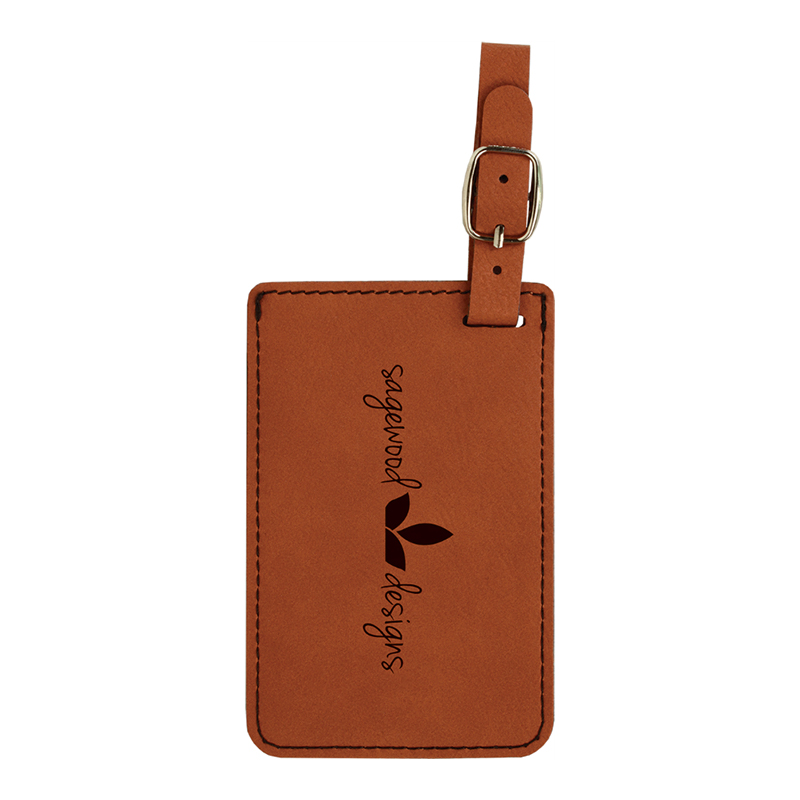 Laserable Leatherette Luggage Tag