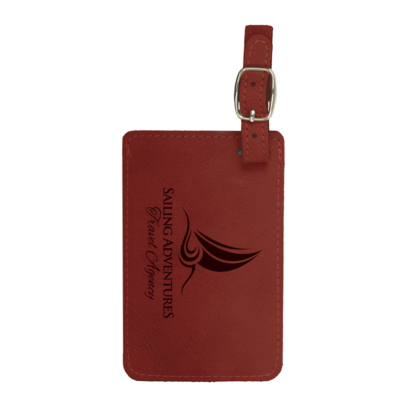 Laserable Leatherette Luggage Tag