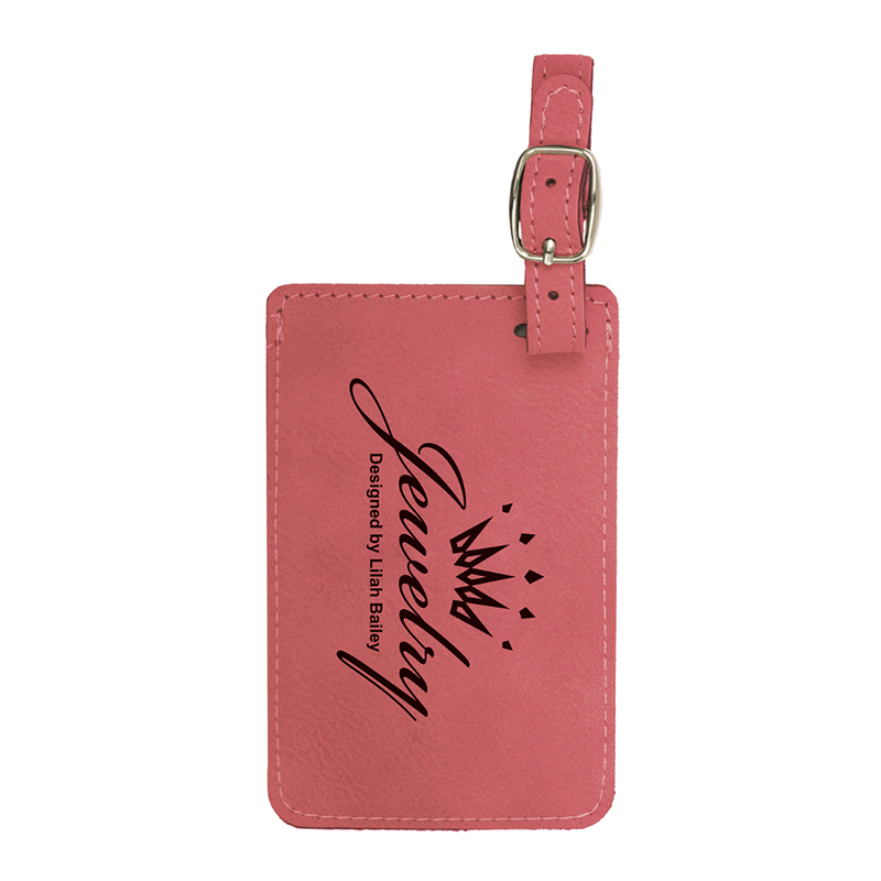 Laserable Leatherette Luggage Tag