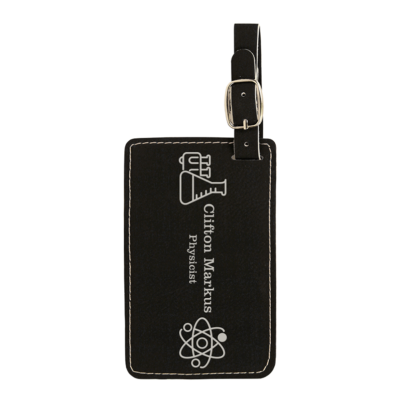 Laserable Leatherette Luggage Tag