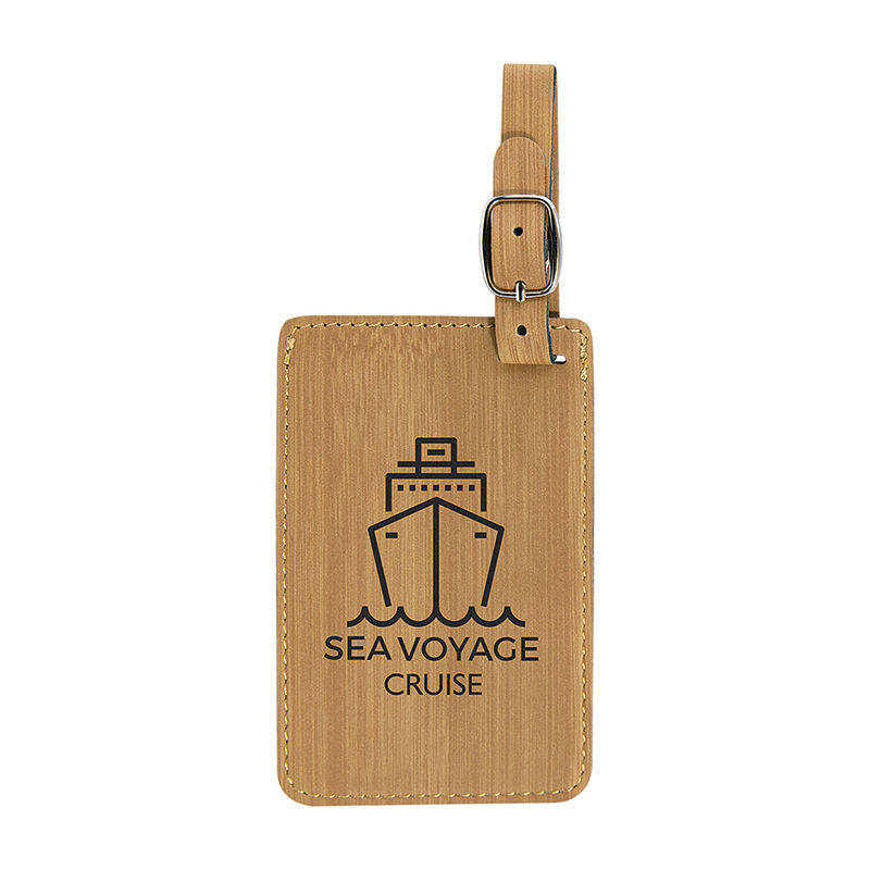 Laserable Leatherette Luggage Tag