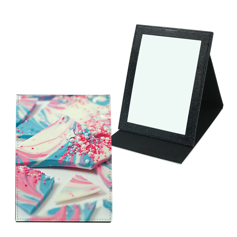 Sublimation Leathertte Makeup Mirror