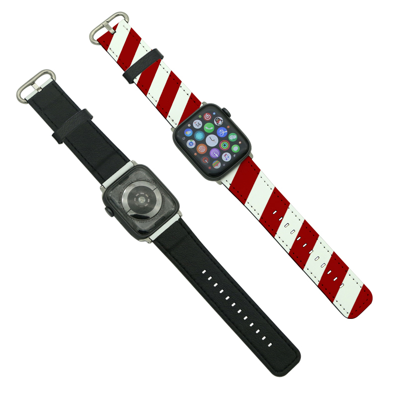Sublimation PU Leather Apple Watch Bands para sa Serye 1/2/3-42mm