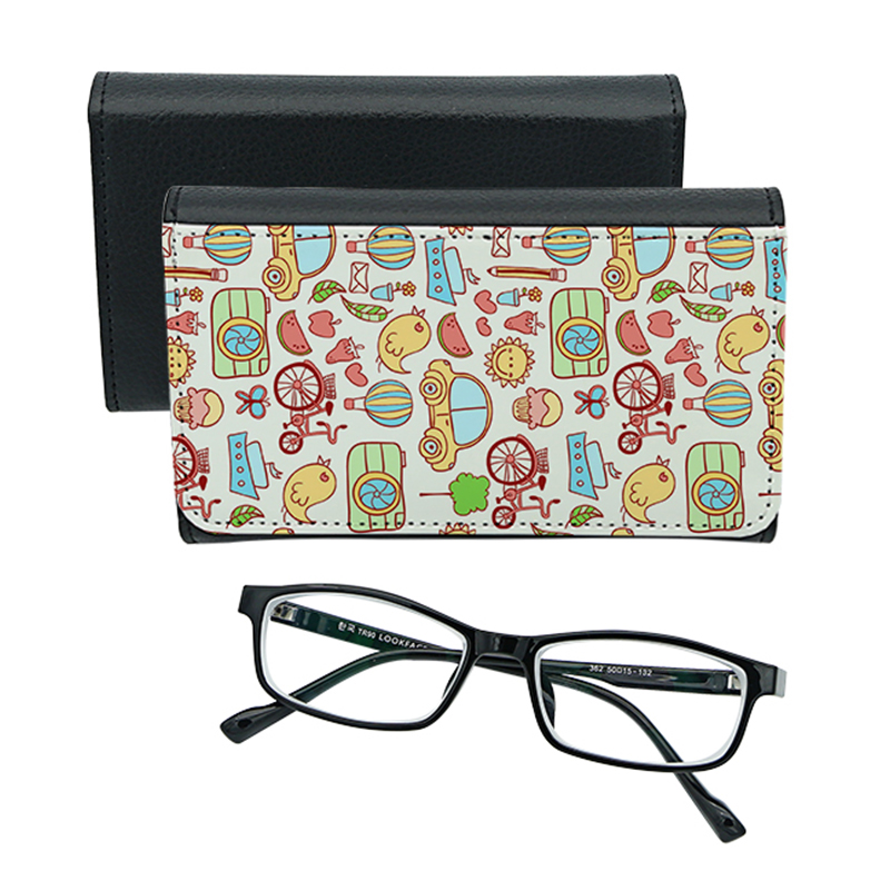 Sublimation PU Leather Eyeglasses Case