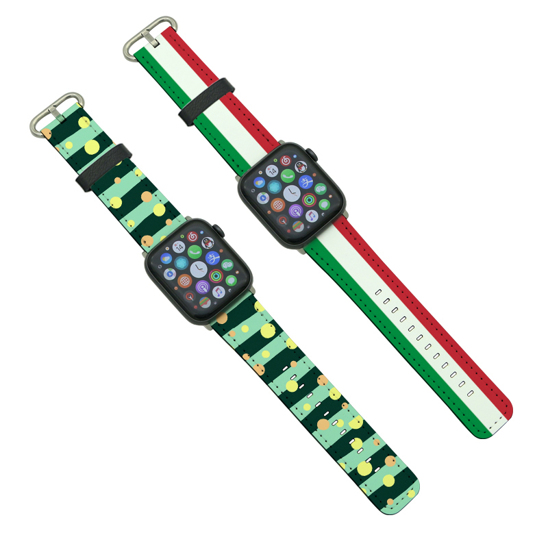 Sublimation PU Leather Apple iWatch Bands para sa Serye 4/5-44mm