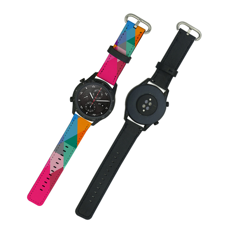 Sublimation PU Leather Samsung/Huawei Watch Bands 22mm