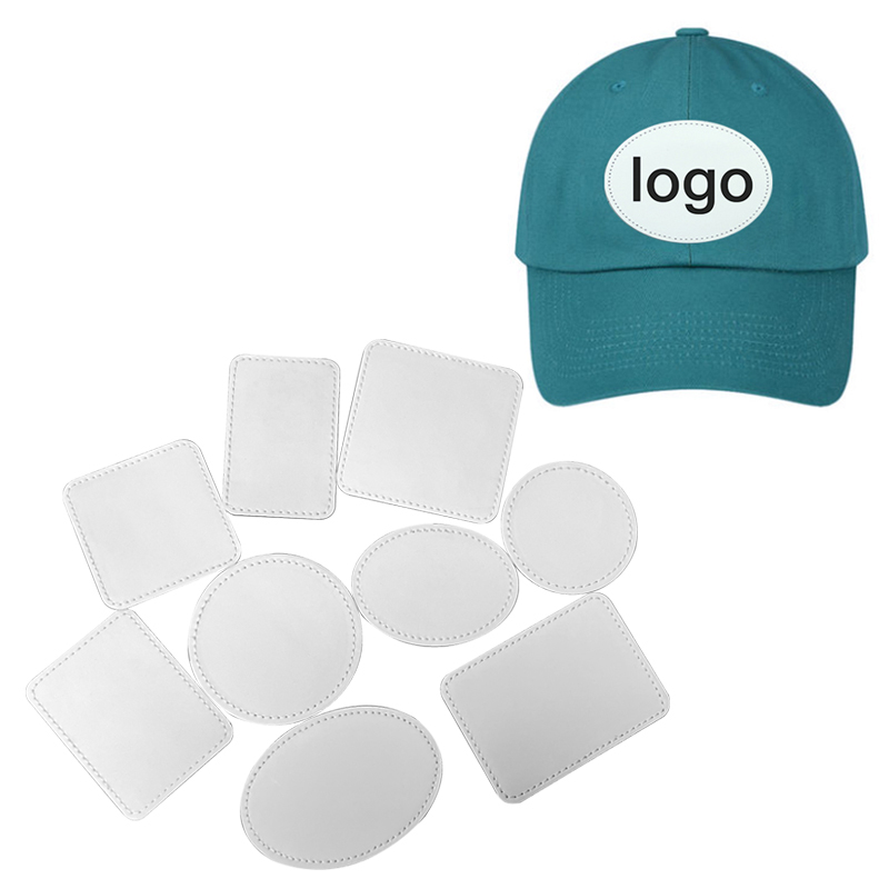 3' x 2' Oval Sublimation Leatherette Patch na may Malagkit