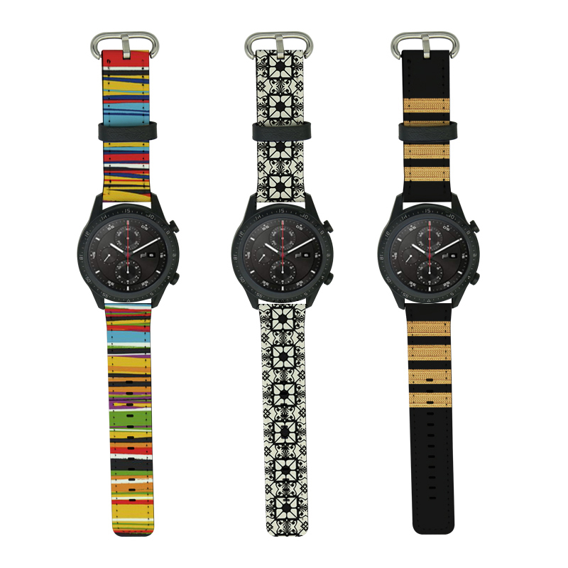 Sublimation PU Leather Samsung/Huawei Watch Bands 22mm