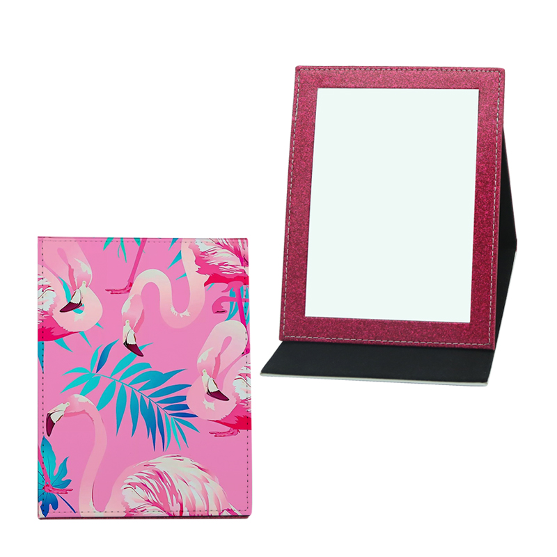 Sublimation Leathertte Makeup Mirror