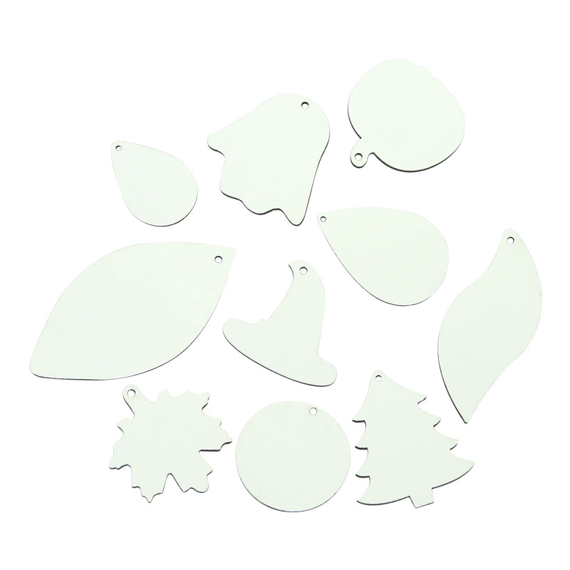 Sublimation PU Leather Earring Drop Shape (pares)