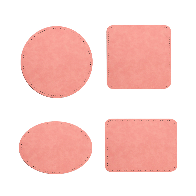 2 1/2' x 2 1/2' Square Sublimation Leatherette Patch na may Malagkit