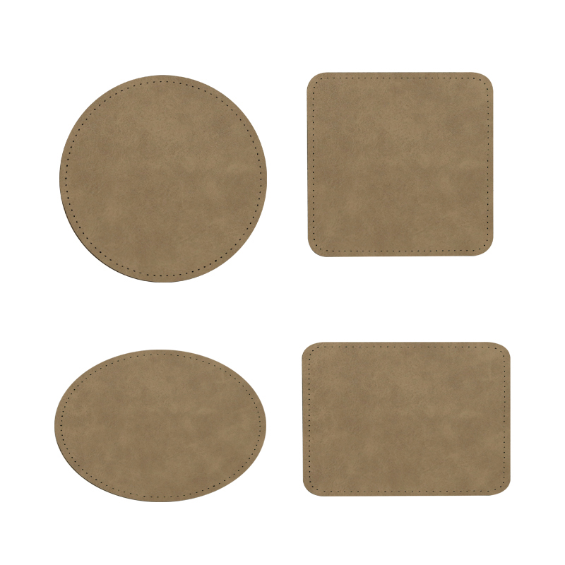 3' x 3' Square Sublimation Leatherette Patches na may Malagkit