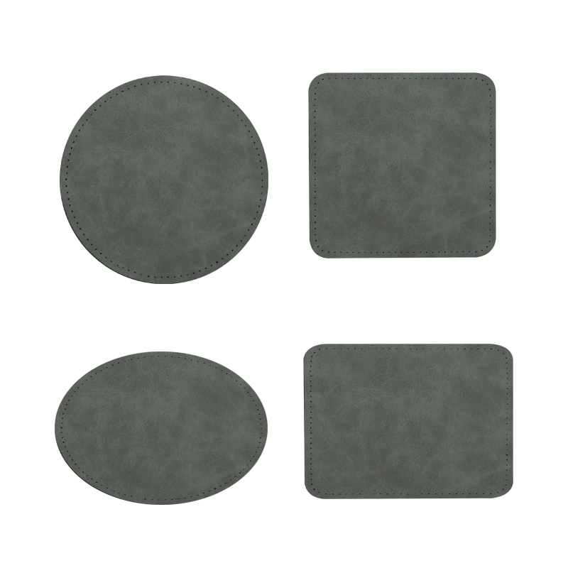 2 1/2' Round Sublimation Leatherette Patch na may Malagkit