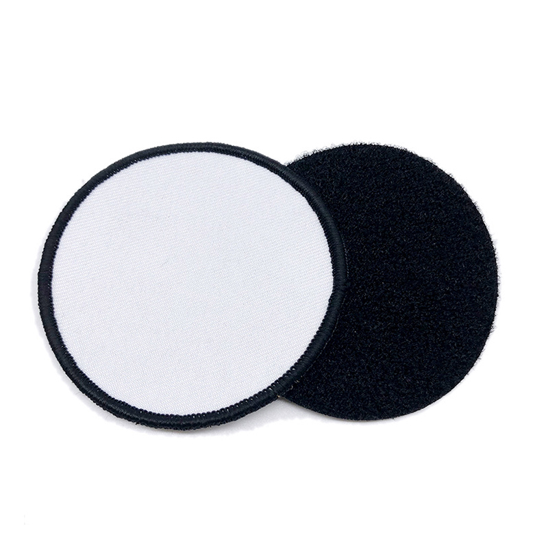 3' Round Sublimation Leatherette Patches na may Adhesive