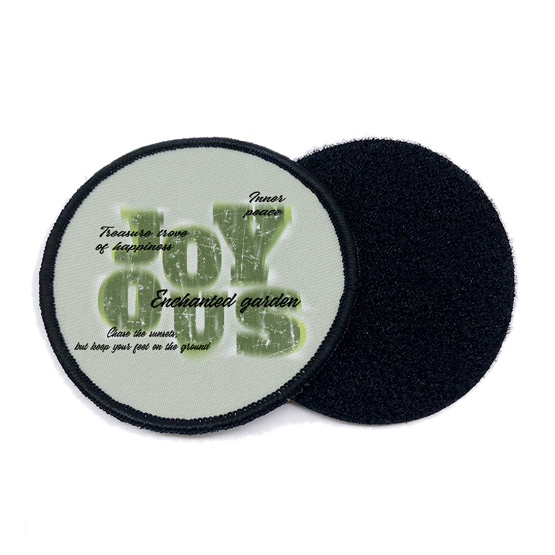 2 1/2' Round Sublimation Leatherette Patch na may Malagkit
