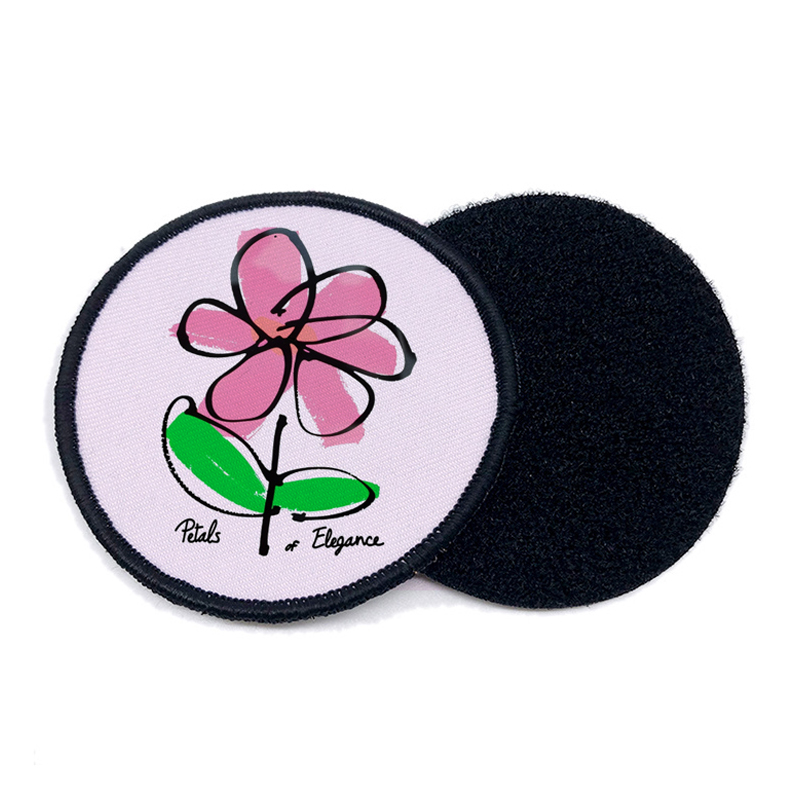 2 1/2' Round Sublimation Leatherette Patch na may Malagkit