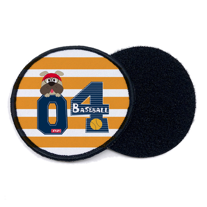 2 1/2' Round Sublimation Leatherette Patch na may Malagkit