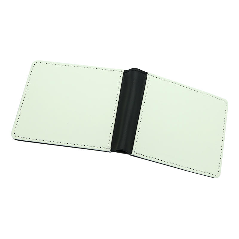 Men's Sublimation Leatherette Bifold Wallet na may Dalawang Gilid na Printing Men's Sublimation Leatherette Bifold Wallet na may Dalawang Gilid na Printing