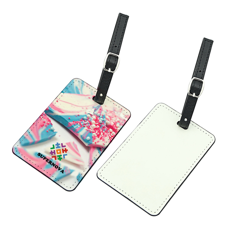 Sublimation PU Leather Luggage Tag-Single Side Printable