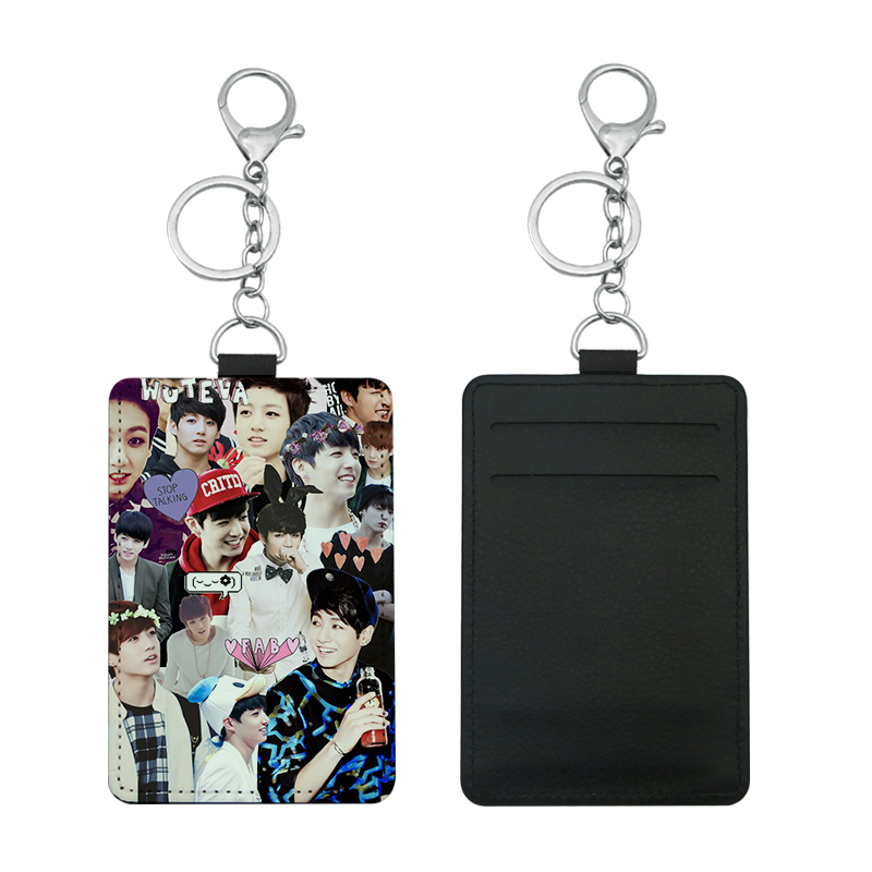 Sublimation Leatherette Bus Card Holder na may 2 slots Sublimation Leatherette Bus Card Holder na may 2 slots