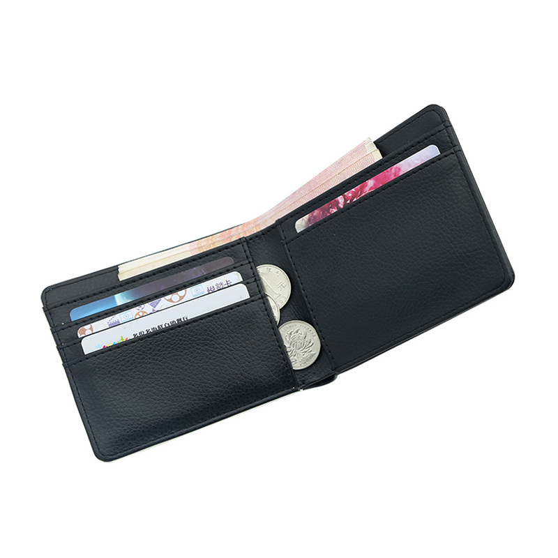 Men's Sublimation Leatherette Bifold Wallet na may Dalawang Gilid na Printing Men's Sublimation Leatherette Bifold Wallet na may Dalawang Gilid na Printing
