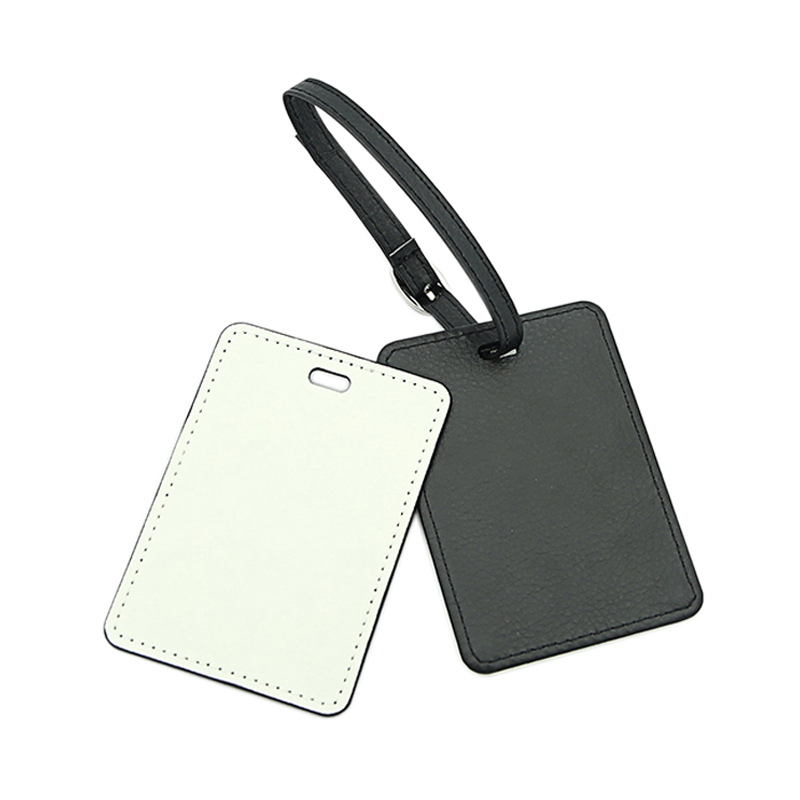 Sublimation PU Leather Luggage Tag-Single Side Printable