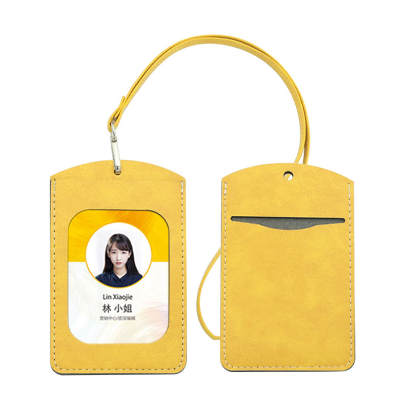 Sublimation Leatherette ID Badge Holder - Straight Double Card Layer Sublimation Leatherette ID Badge Holder - Straight Double Card Layer