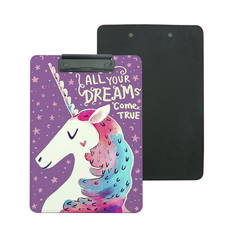 Sublimation PU Leather Clipboard na may Metal Clip - A5