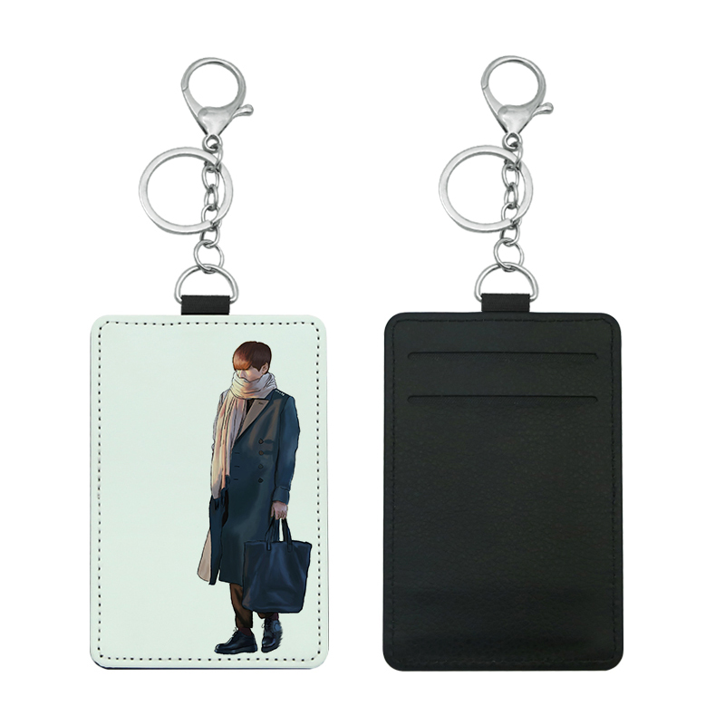 Sublimation Leatherette Bus Card Holder na may 2 slots Sublimation Leatherette Bus Card Holder na may 2 slots