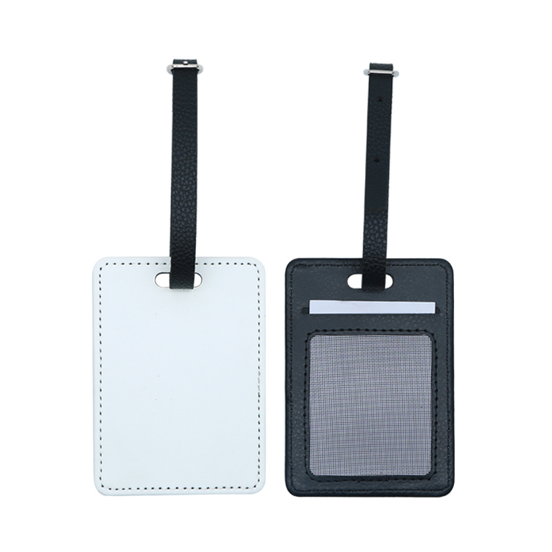 Sublimation PU Leather Luggage Tag-Single Side Printable