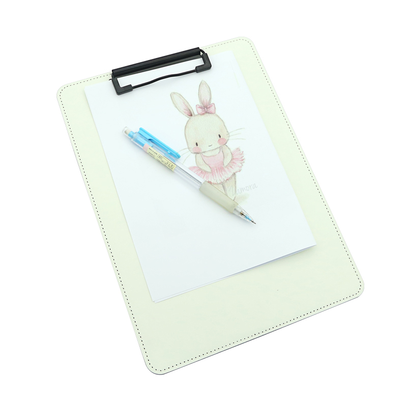 Sublimation PU Leather Clipboard na may Metal Clip - A4