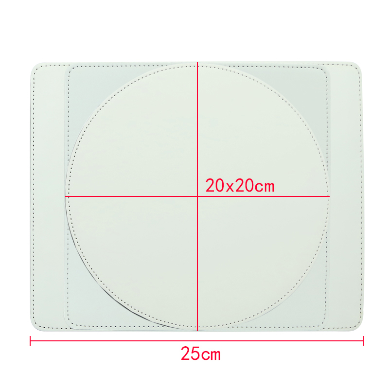Sublimation Pu Leather Mouse Pad - Bilog