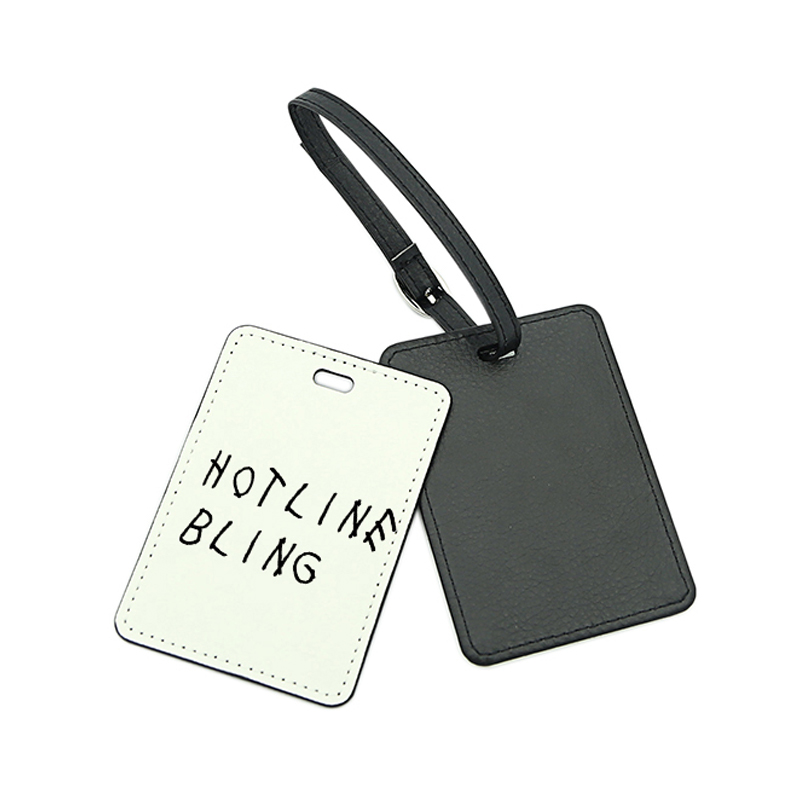 Sublimation PU Leather Luggage Tag-Single Side Printable