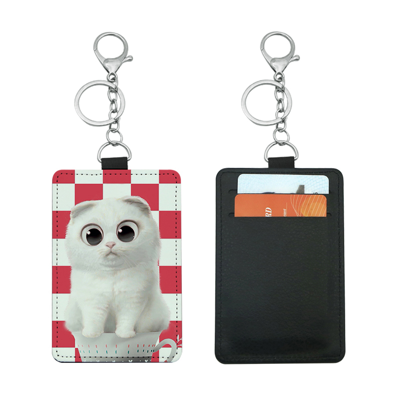 Sublimation Leatherette Bus Card Holder na may 2 slots Sublimation Leatherette Bus Card Holder na may 2 slots