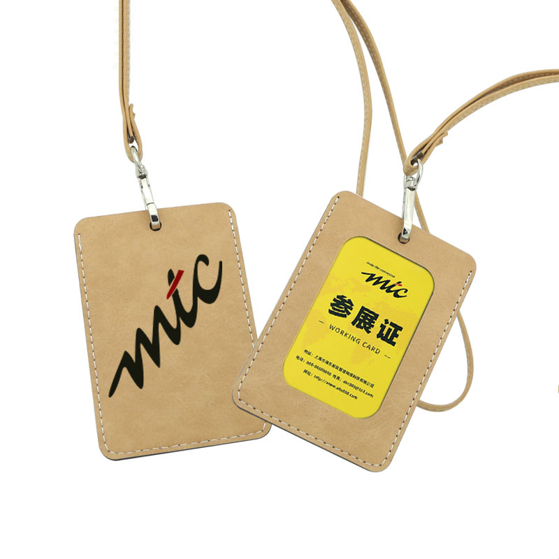 Sublimation Leatherette ID Badge Holder - Straight Sublimation Leatherette ID Badge Holder - Straight