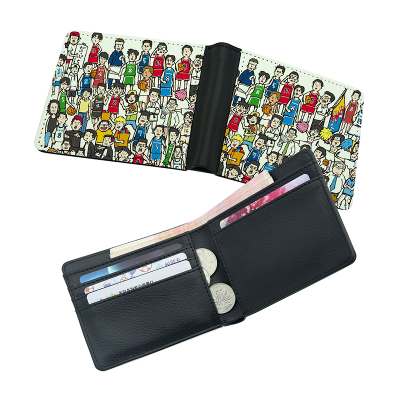 Men's Sublimation Leatherette Bifold Wallet na may Dalawang Gilid na Printing Men's Sublimation Leatherette Bifold Wallet na may Dalawang Gilid na Printing