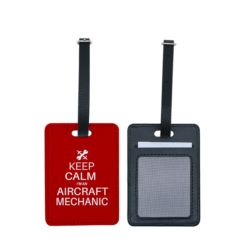 Sublimation PU Leather Luggage Tag-Single Side Printable