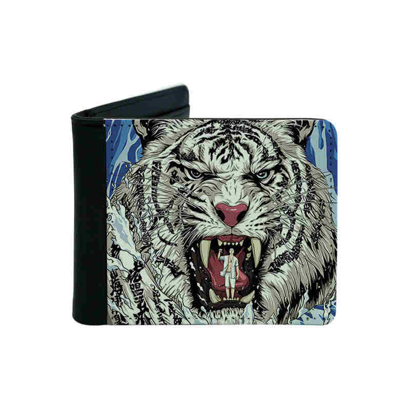 Men's Sublimation Leatherette Bifold Wallet na may Card Holder