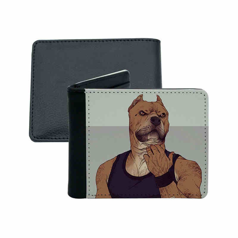 Men's Sublimation Leatherette Bifold Wallet na may Card Holder