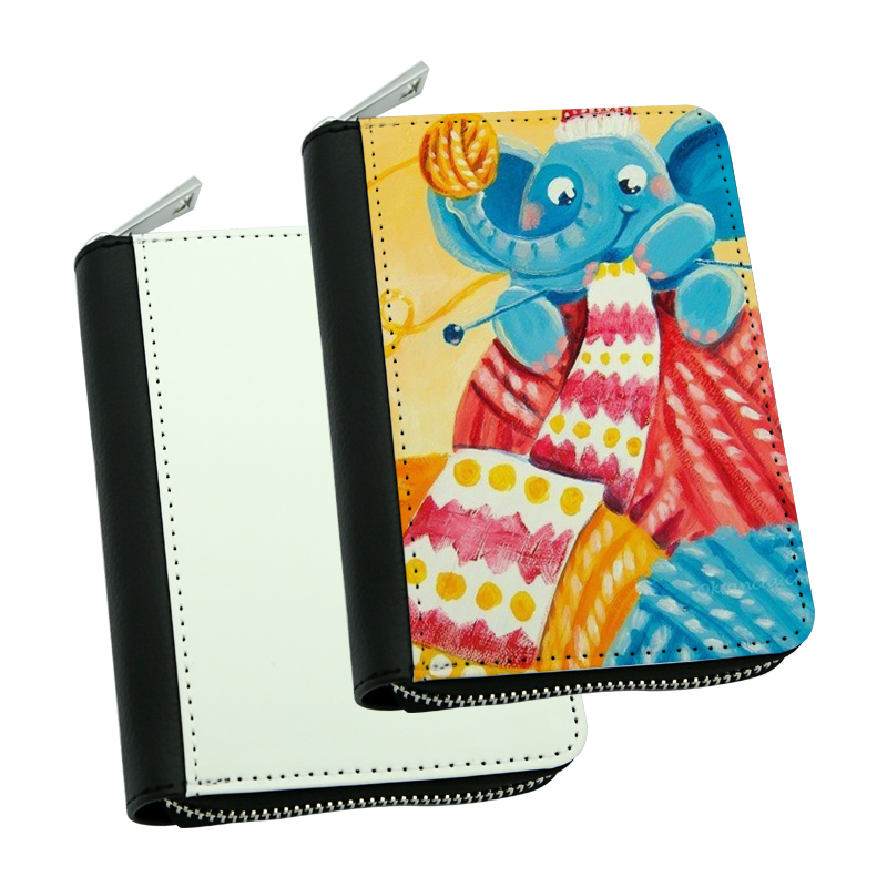 Sublimation Leatherette Zipper Wallets - Gitna Sublimation Leatherette Zipper Wallets - Gitna