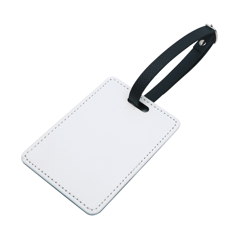 Sublimation PU Leather Luggage Tag-Single Side Printable