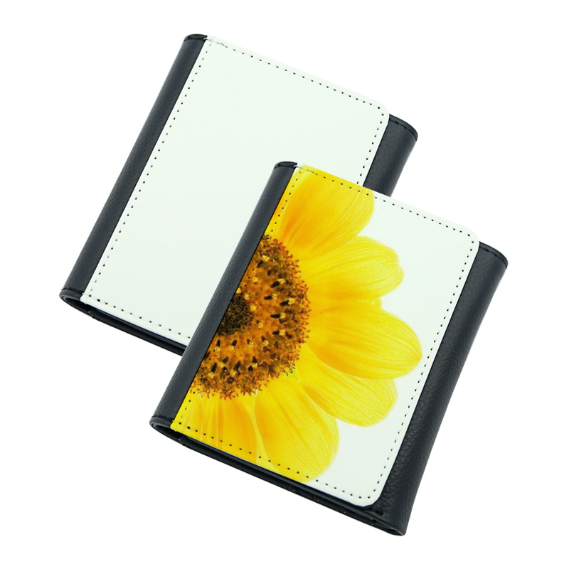 Sublimation Leatherette Wallet na may panloob na PU Leather - Maliit
